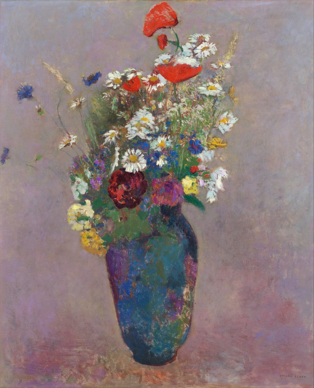 Wizja: wazon z kwiatami Redon, Odilon (1840-1916) autorstwa Odilon Redon