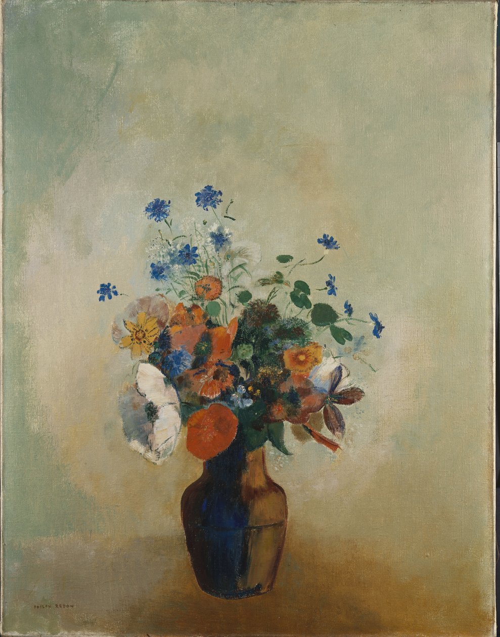 Dzikie kwiaty, ok. 1902 autorstwa Odilon Redon