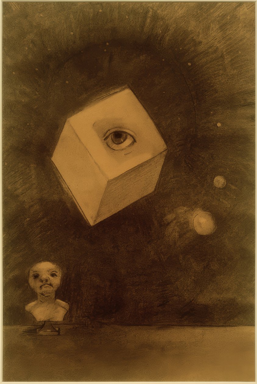 kostka do gry autorstwa Odilon Redon