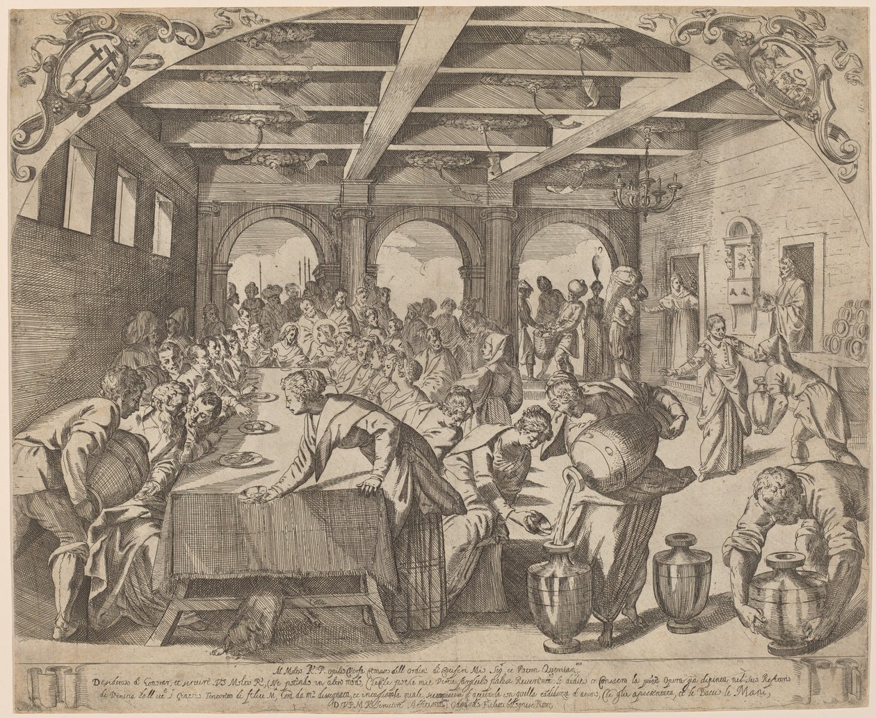 Małżeństwo w Kana autorstwa Odoardo Fialetti after Jacopo Tintoretto