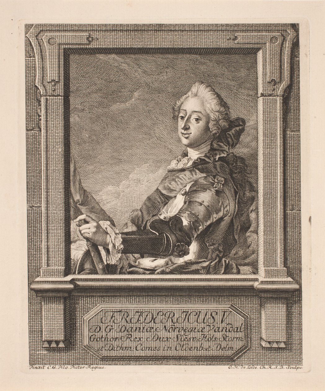 Frederik V am Prince autorstwa Odvardt Helmoldt de Lode