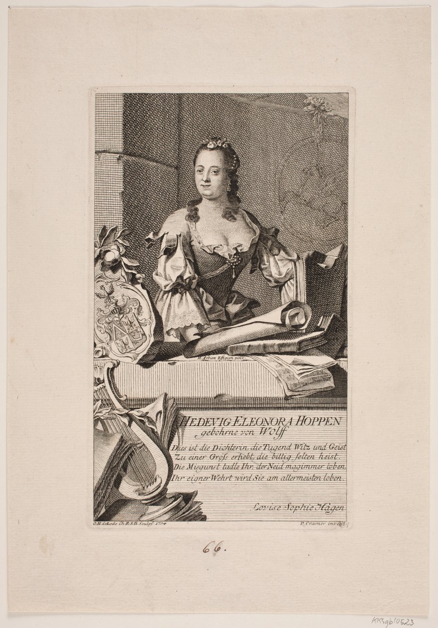 Hedvig Eleonora Hoppe autorstwa Odvardt Helmoldt de Lode