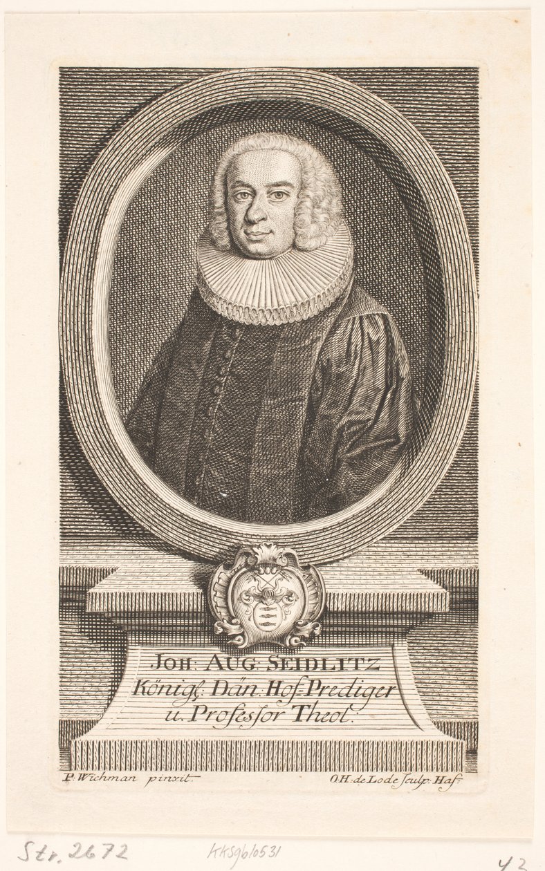Johan August Seidlitz, ksiądz autorstwa Odvardt Helmoldt de Lode