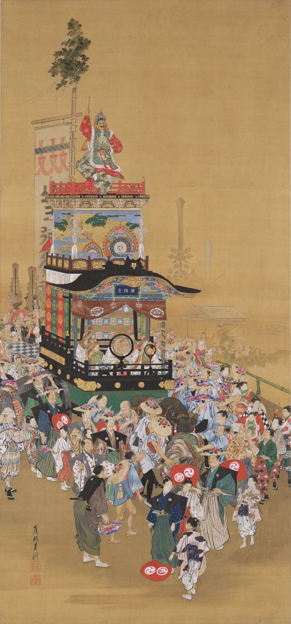 Das Sannō-Festival in Edo autorstwa Ogata Gekko
