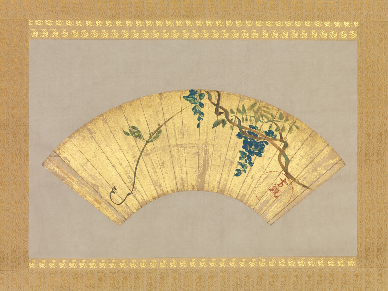 Wisteria, XVII-XVIII wiek. autorstwa Ogata Korin