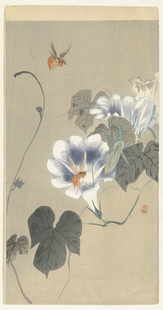 Owady w powoju autorstwa Ohara Koson