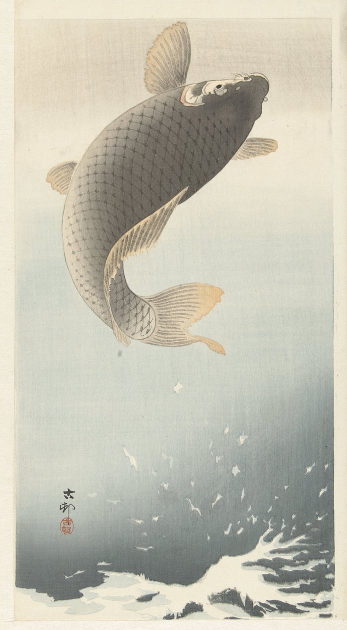 Karp autorstwa Ohara Koson
