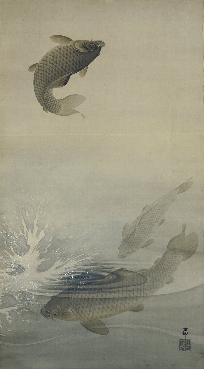 karp autorstwa Ohara Koson
