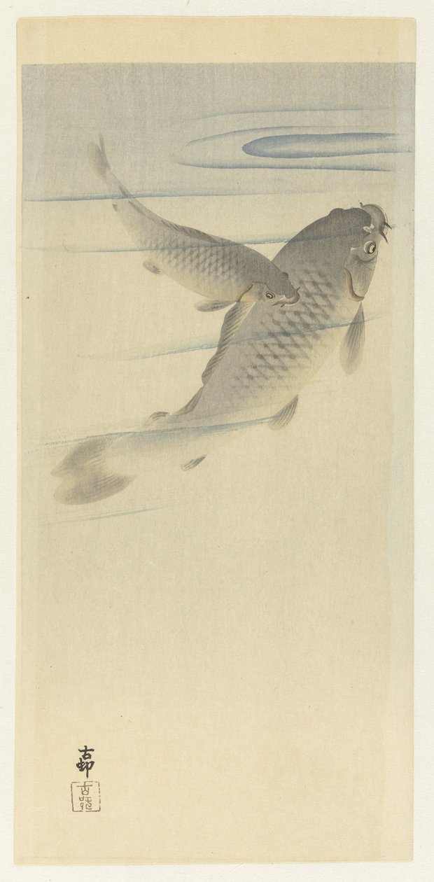 karp autorstwa Ohara Koson