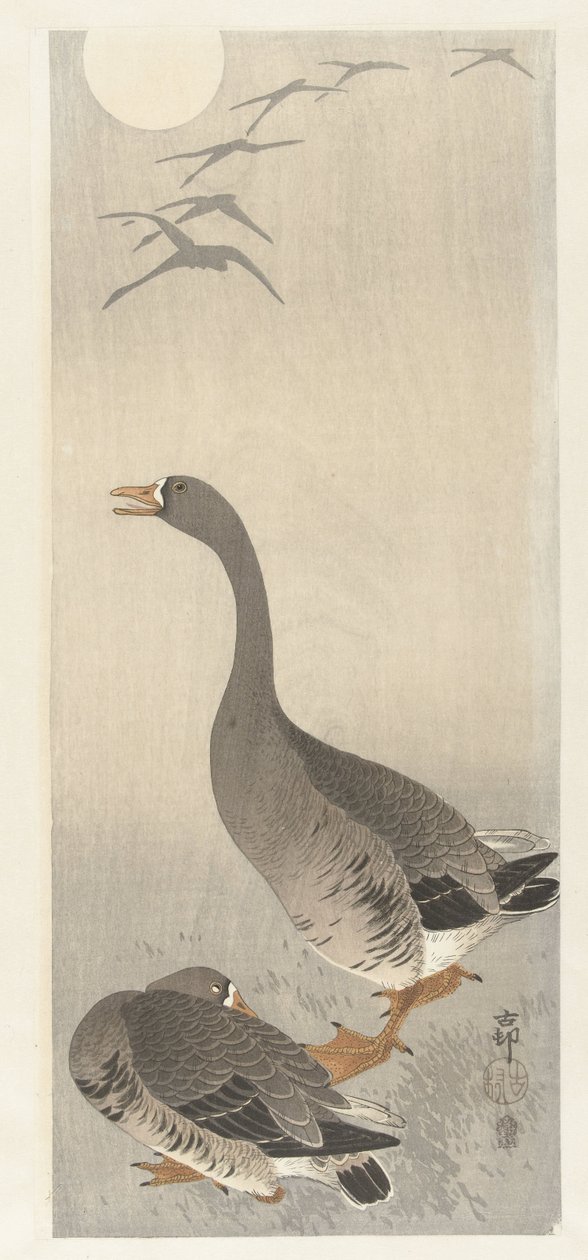 Dwie całości autorstwa Ohara Koson