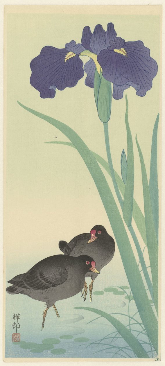 Kokoszka i irys. autorstwa Ohara Koson