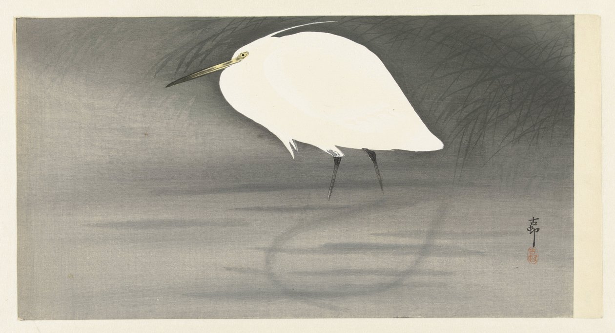 Czapla autorstwa Ohara Koson
