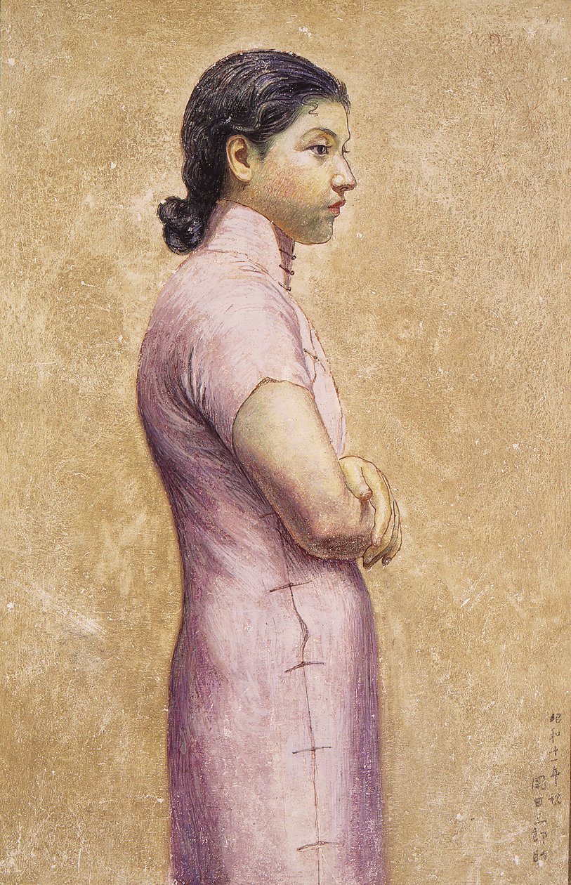 Portret kobiety autorstwa Okada Saburosuke