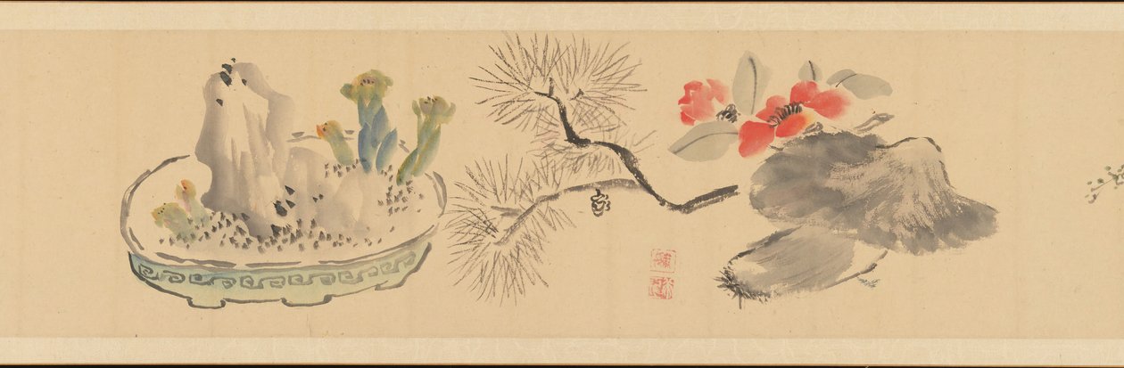 List Załączający Kwiaty, 1831. autorstwa Okada Hanko