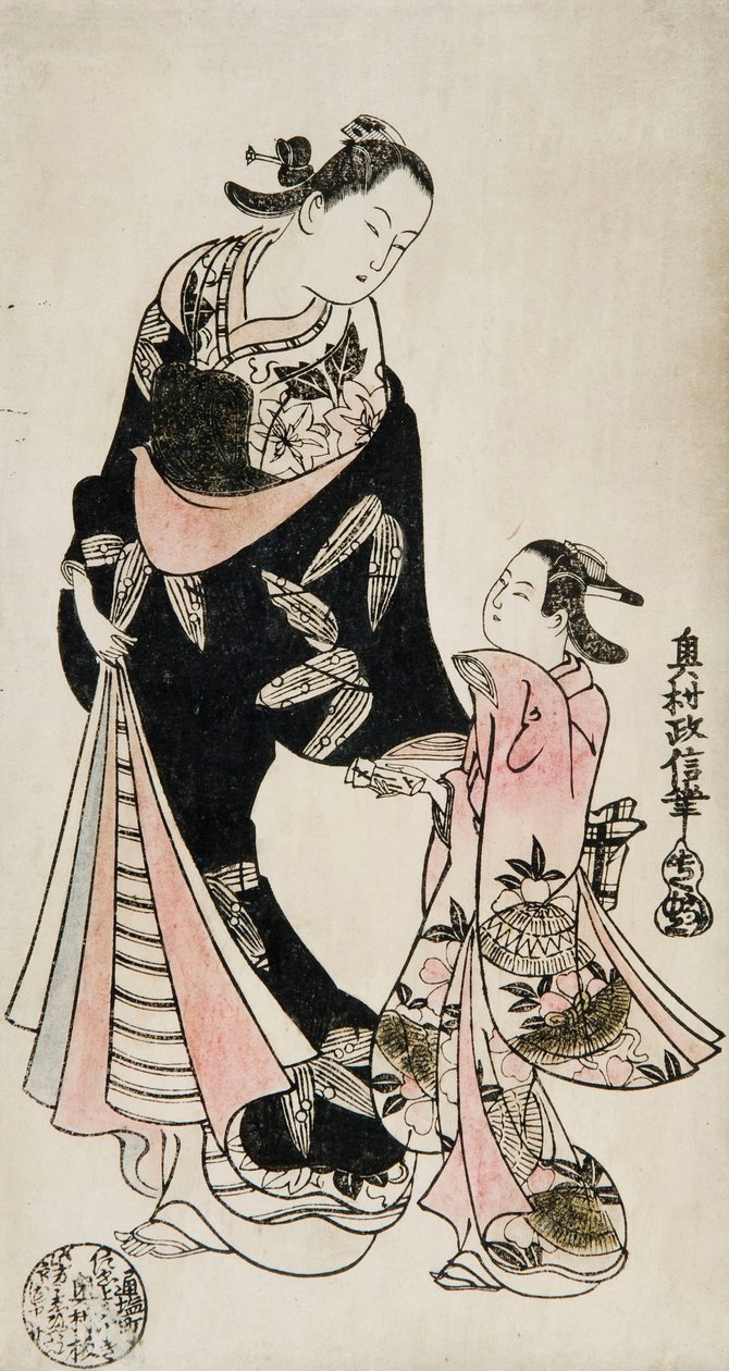 Drzeworyt autorstwa Okumura Masanobu
