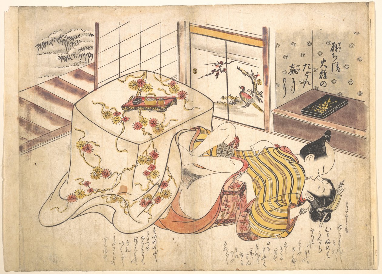 Scena w sypialni autorstwa Okumura Masanobu