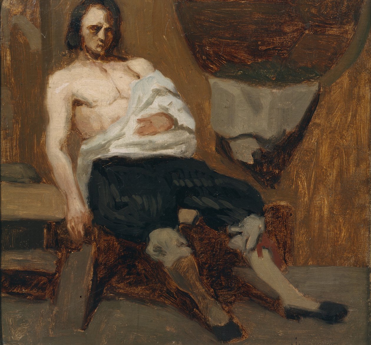 Ranny mężczyzna autorstwa Olaf Isaachsen