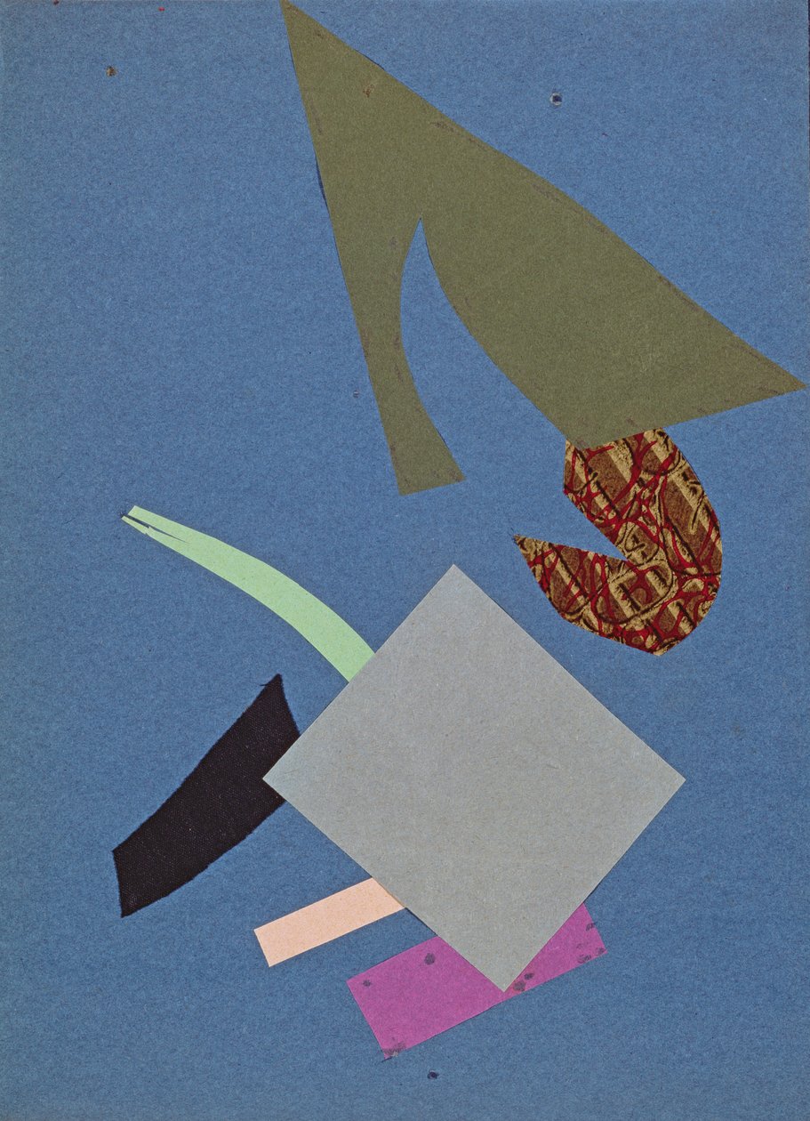 Walka z oceanem, 1916 (kolaż) autorstwa Olga Rozanova