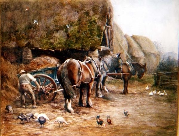 Listopadowe podwórko autorstwa Oliver Baker