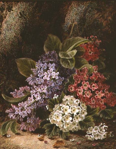 Martwa natura z kwiatami autorstwa Oliver Clare