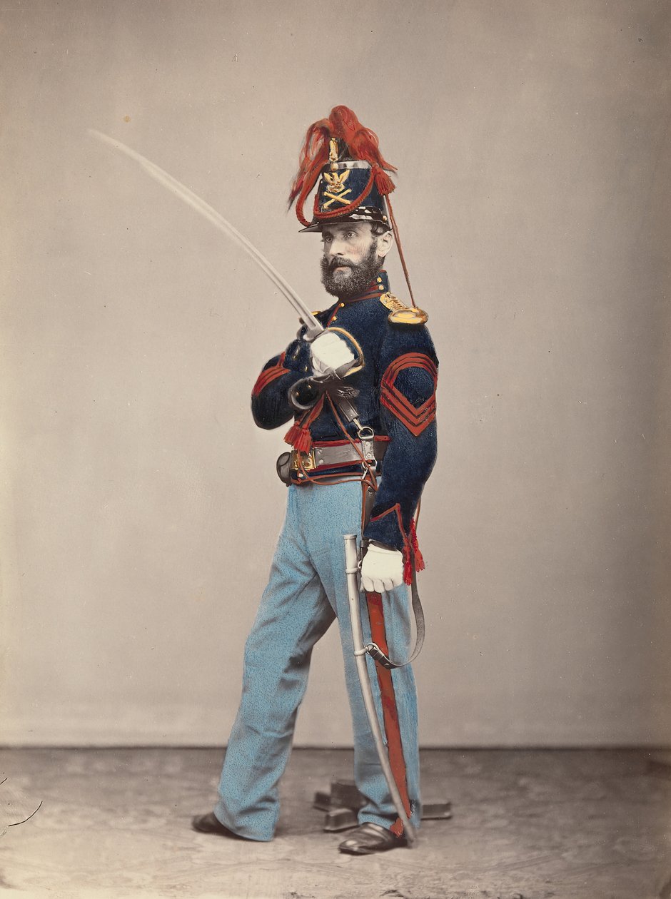 Lekka artyleria, sierżant major, 1866. autorstwa Oliver H. Willard.