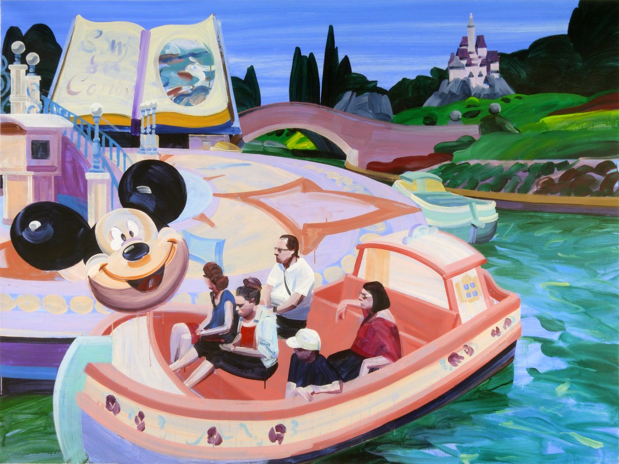 Boarding for Cythera, 2015 (akryl na płótnie) autorstwa Olivier Morel
