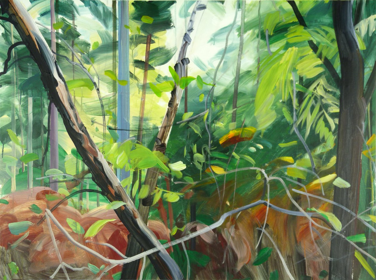 Las 10,2015 (akryl na płótnie) autorstwa Olivier Morel