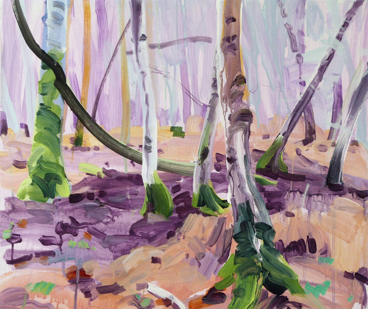Las 14,2017 (akryl na płótnie) autorstwa Olivier Morel