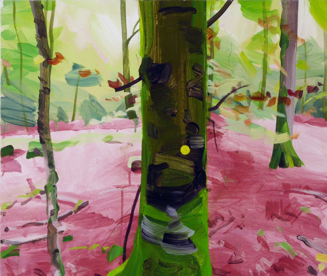 Las 18,2017 (akryl na płótnie) autorstwa Olivier Morel
