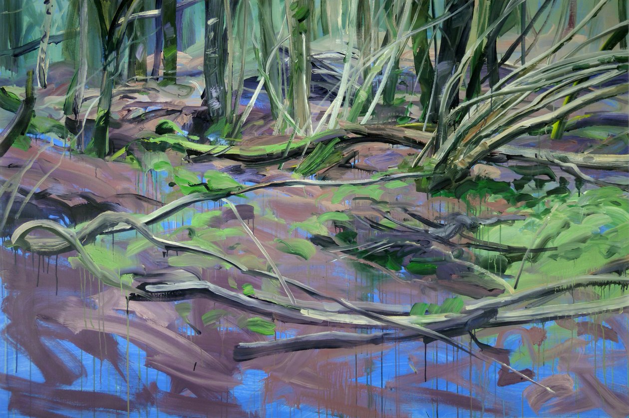 Las 2, 2014 (akryl na płótnie) autorstwa Olivier Morel