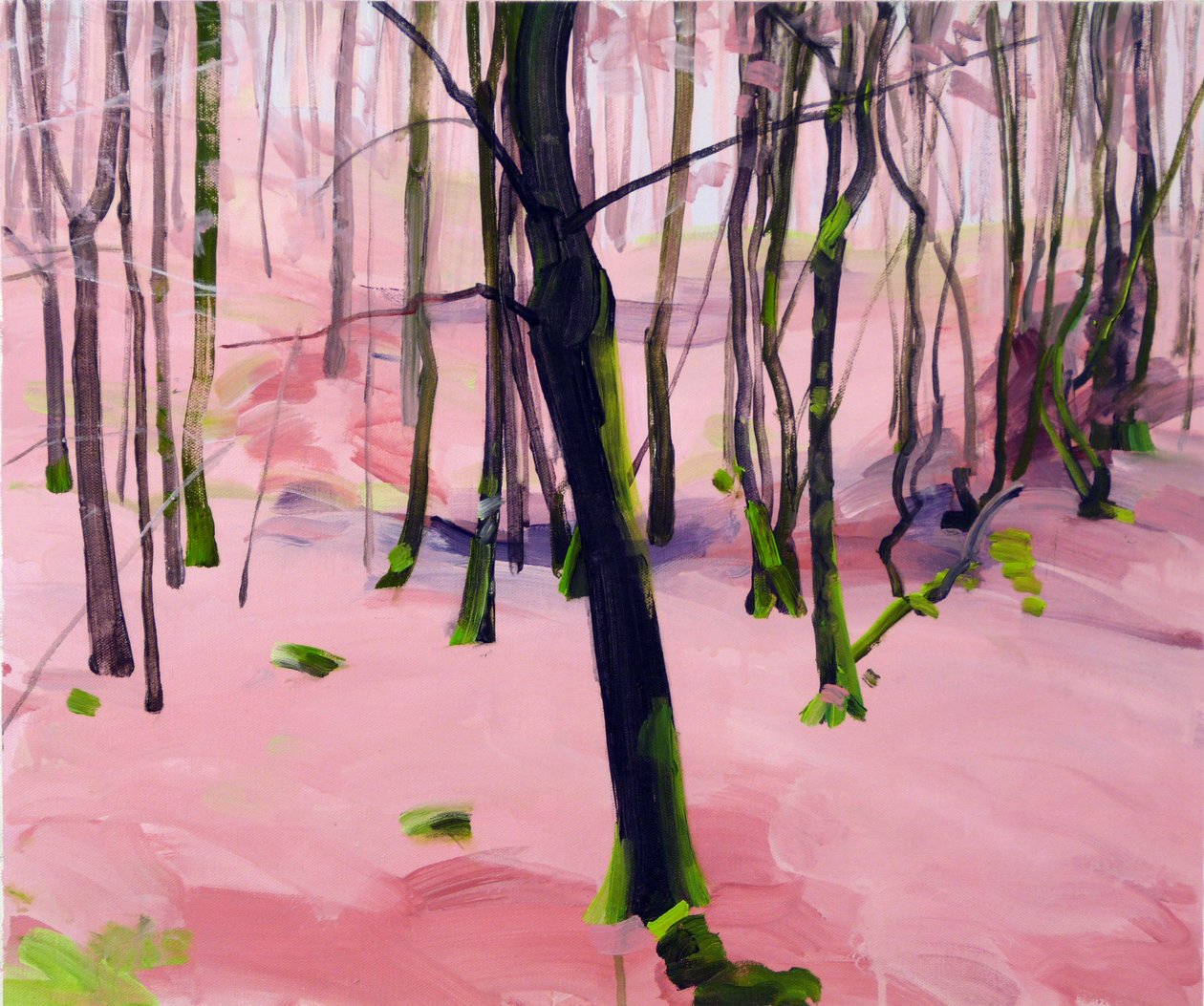 Las 30,2017 (akryl na płótnie) autorstwa Olivier Morel