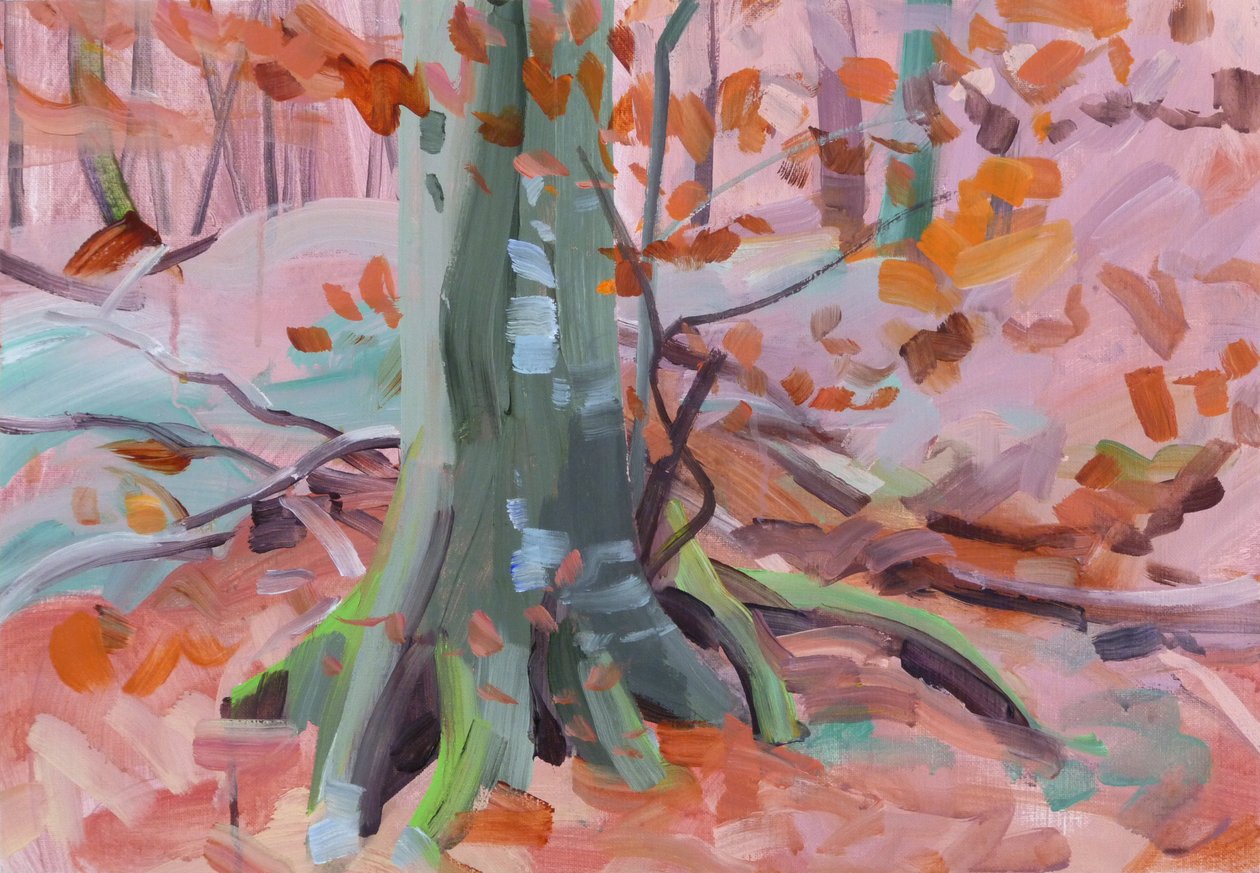 Las 32,2018 (akryl na płótnie) autorstwa Olivier Morel