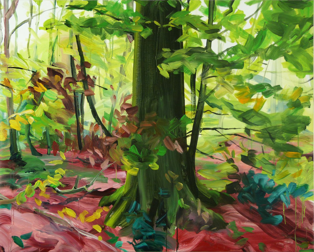 Las 3, 2014 (akryl na płótnie) autorstwa Olivier Morel