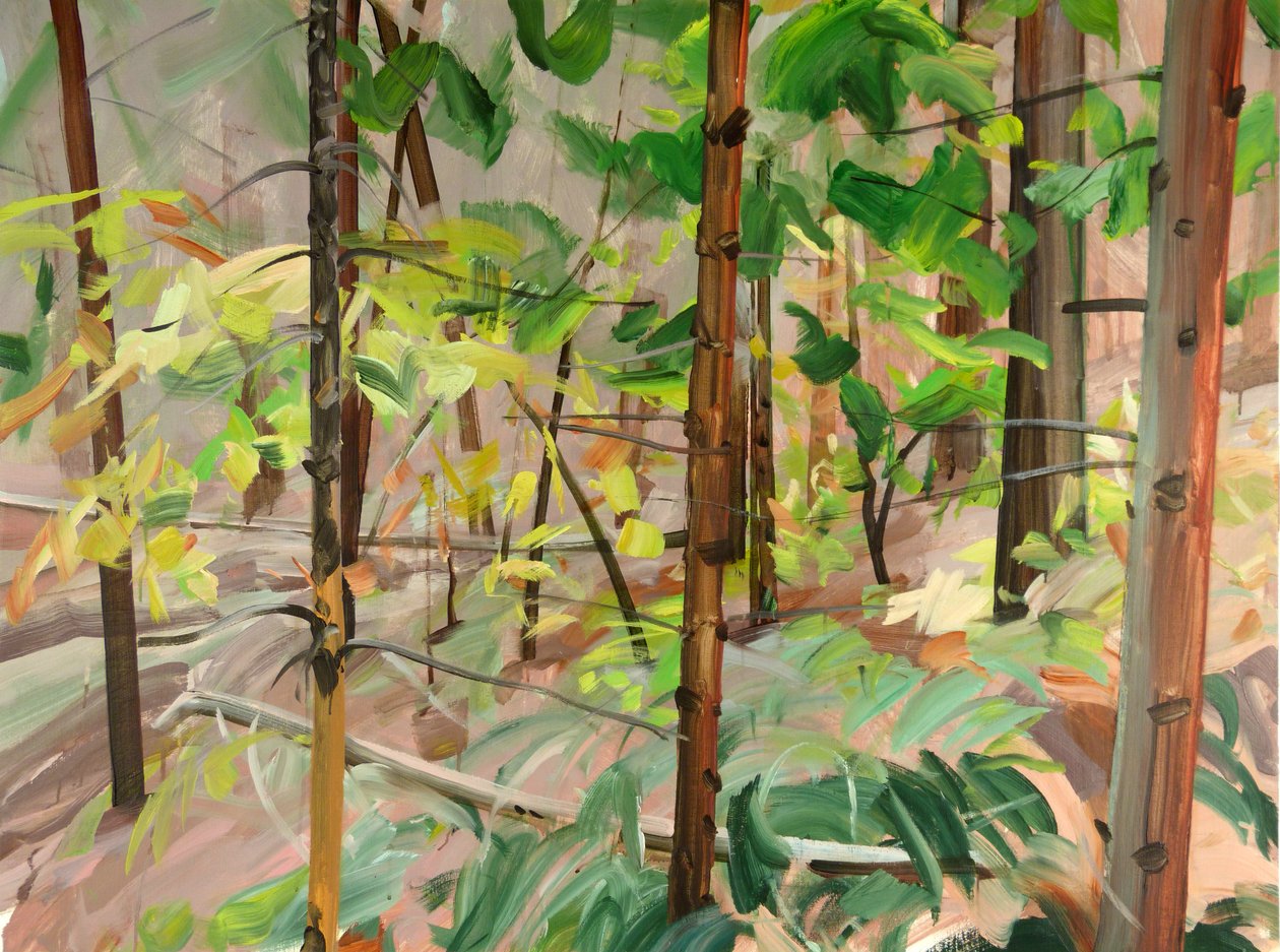 Las 9,2015 (akryl na płótnie) autorstwa Olivier Morel