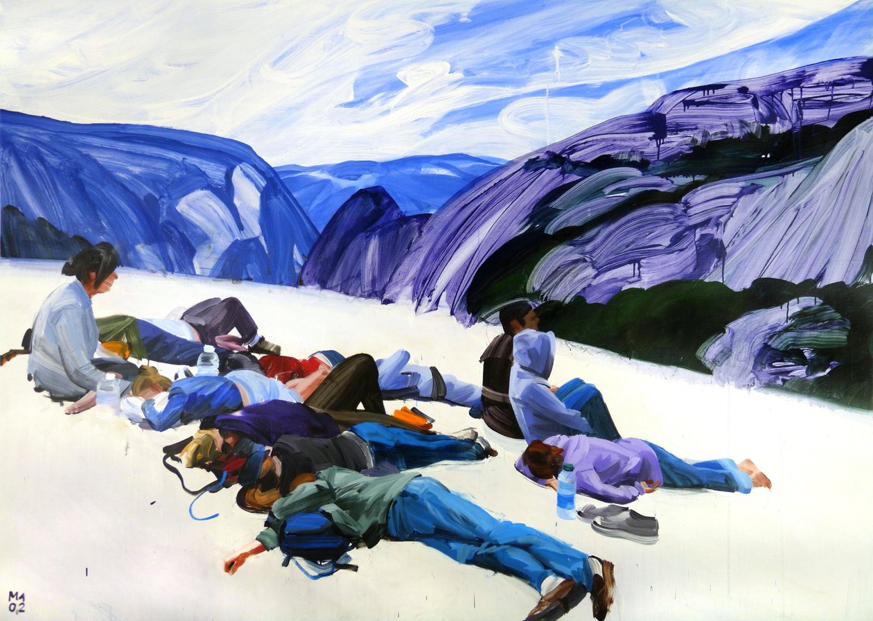 Le-nouveau-monde, 2012 (akryl na płótnie) autorstwa Olivier Morel