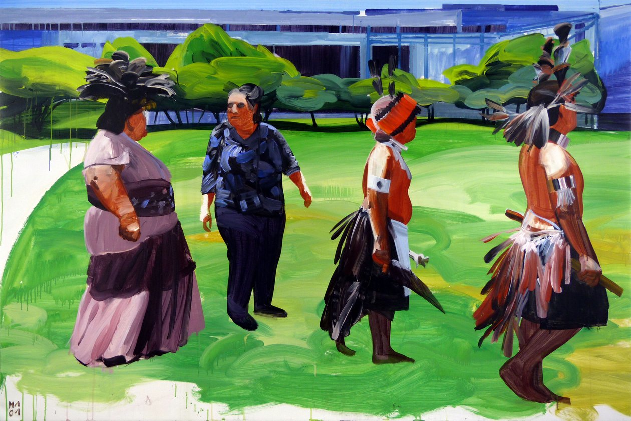 Nowy świat, 2011 (akryl na płótnie) autorstwa Olivier Morel