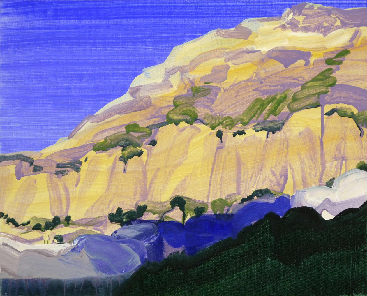 Leukerbad 10, 2012 (akryl na płótnie) autorstwa Olivier Morel