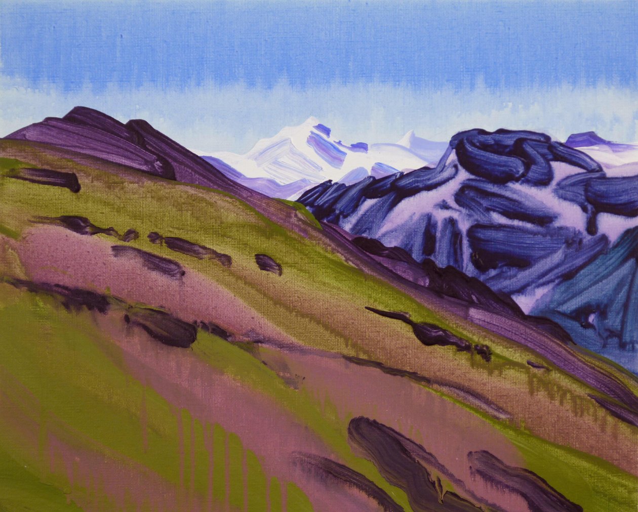 Leukerbad 18, 2012 (akryl na płótnie) autorstwa Olivier Morel