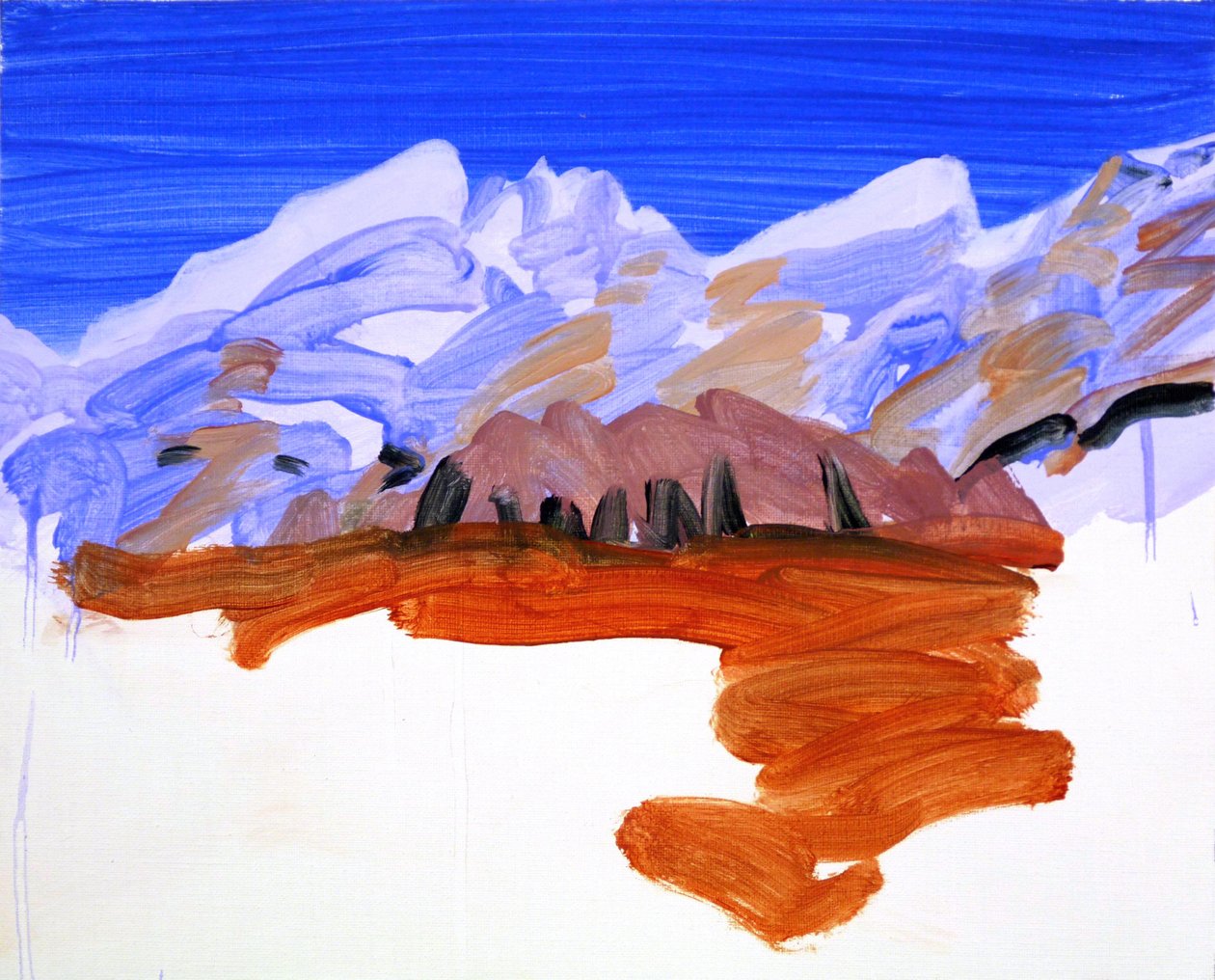 Leukerbad 21, 2012 (akryl na płótnie) autorstwa Olivier Morel
