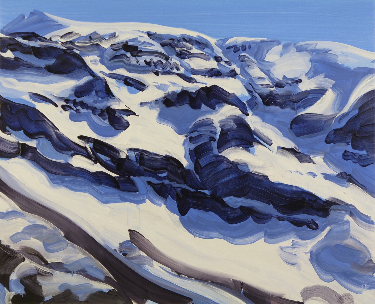 Leukerbad 31, 2014 (akryl na płótnie) autorstwa Olivier Morel