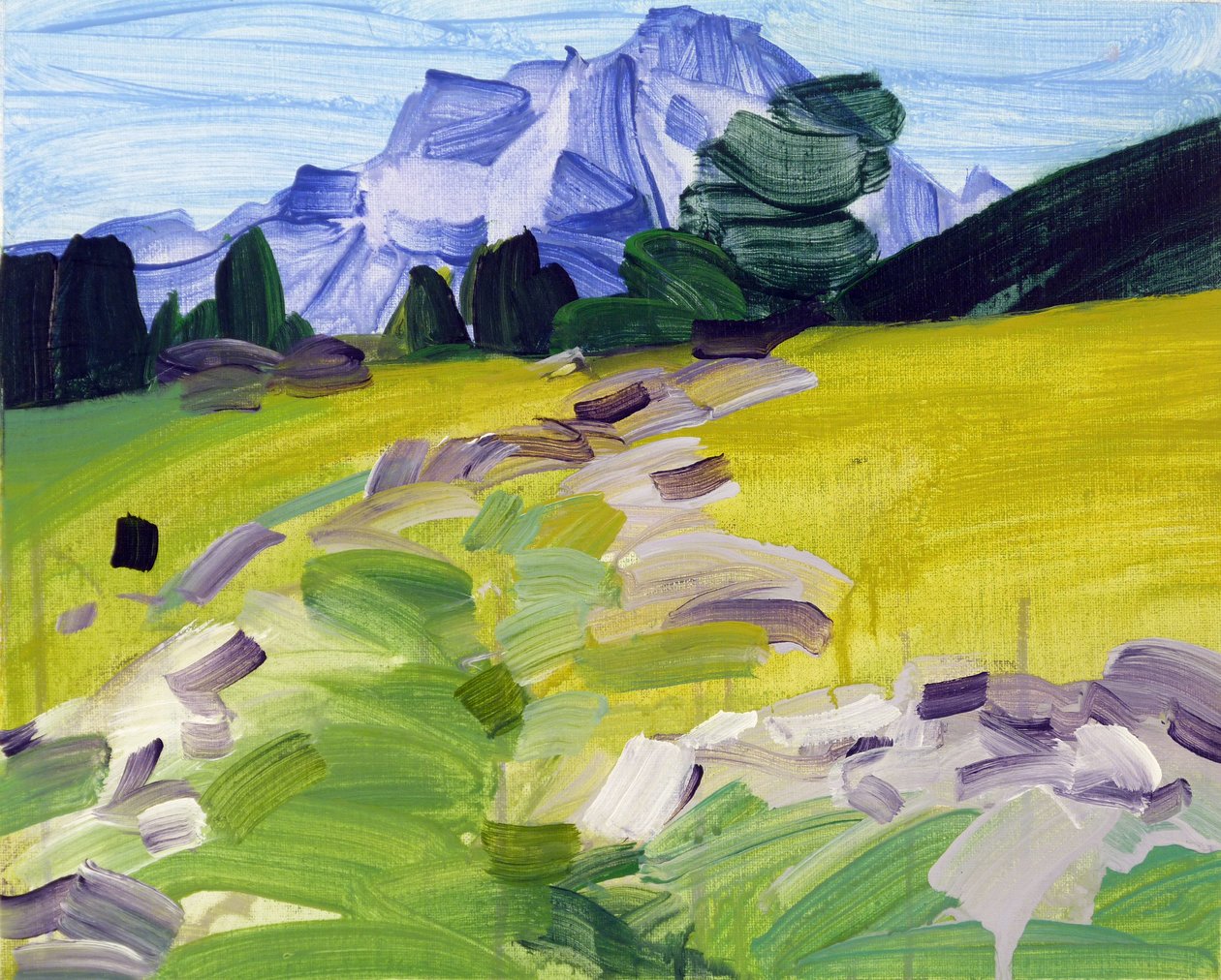 Leukerbad 36, 2017 (akryl na płótnie) autorstwa Olivier Morel