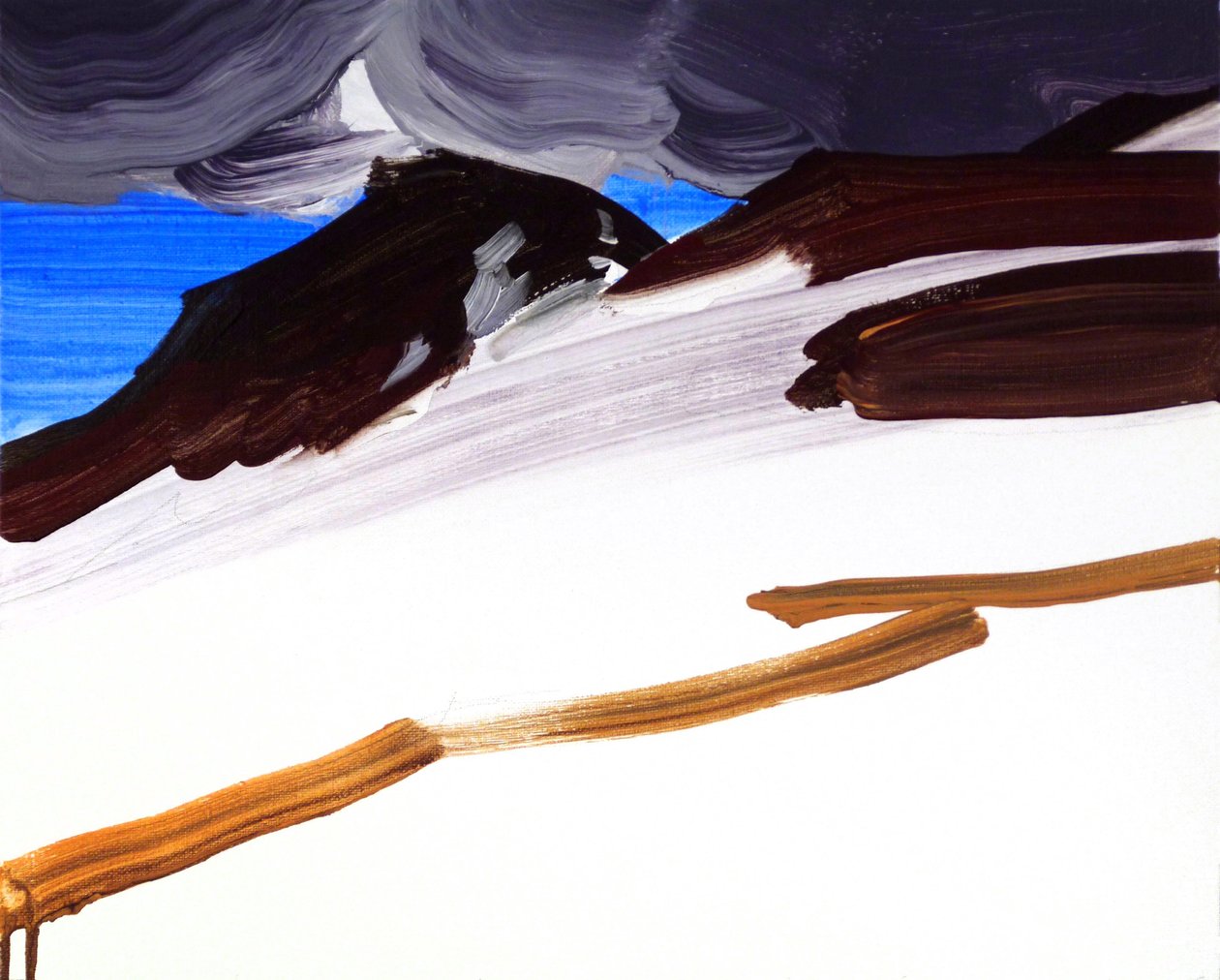 Leukerbad 6, 2012 (akryl na płótnie) autorstwa Olivier Morel