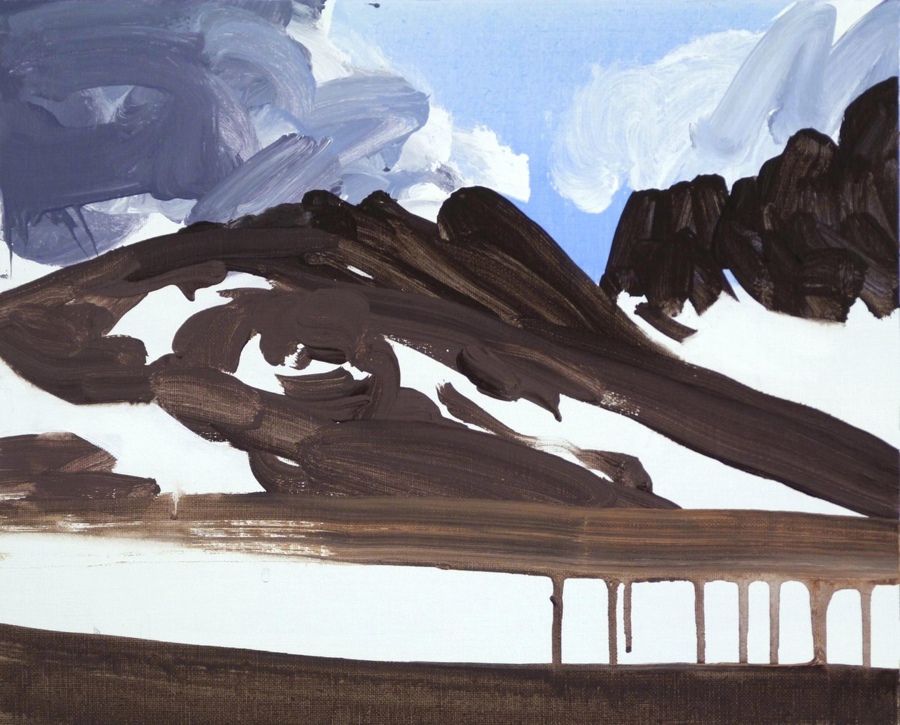Leukerbad 7, 2012 (akryl na płótnie) autorstwa Olivier Morel