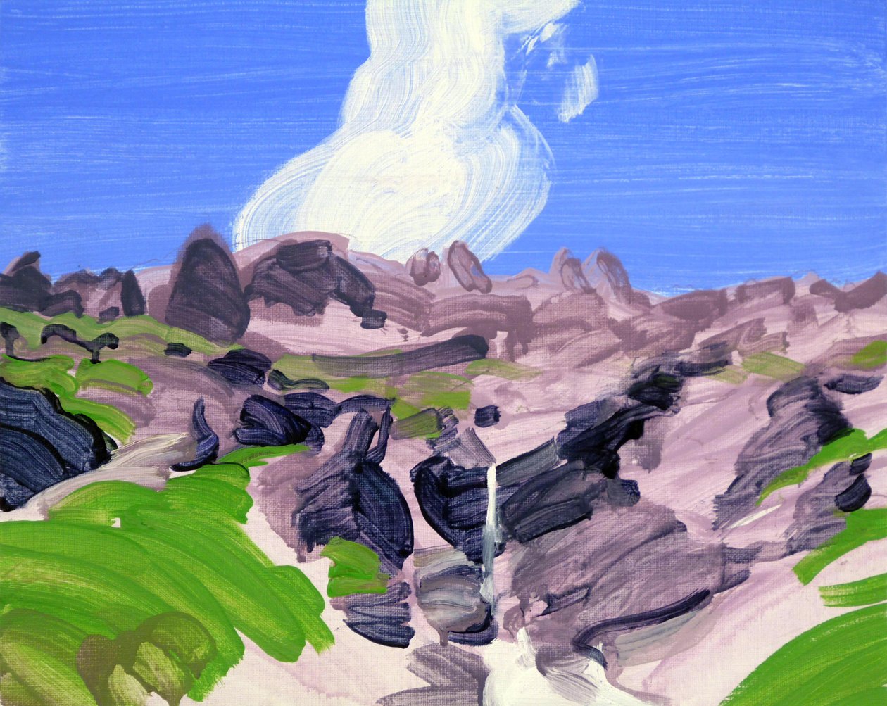 Leukerbad 8, 2012 (akryl na płótnie) autorstwa Olivier Morel