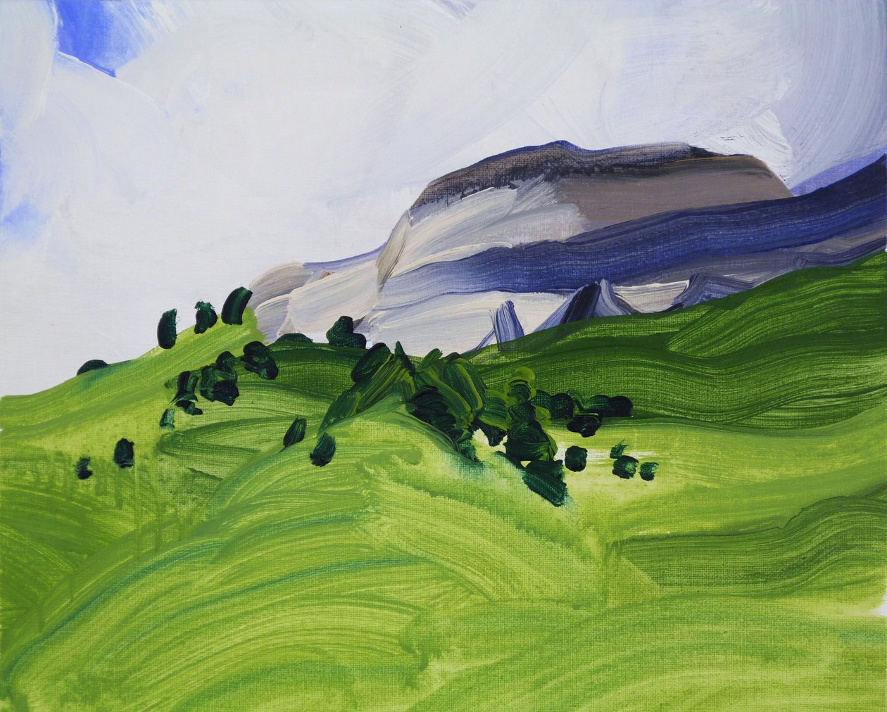 Leukerbad 9, 2012 (akryl na płótnie) autorstwa Olivier Morel