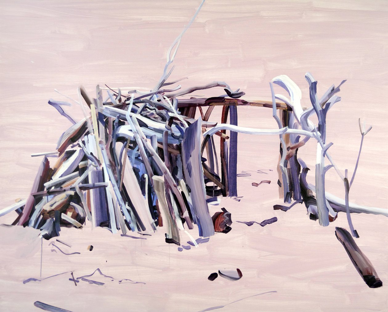 Maison01, 2015 (akryl na płótnie) autorstwa Olivier Morel