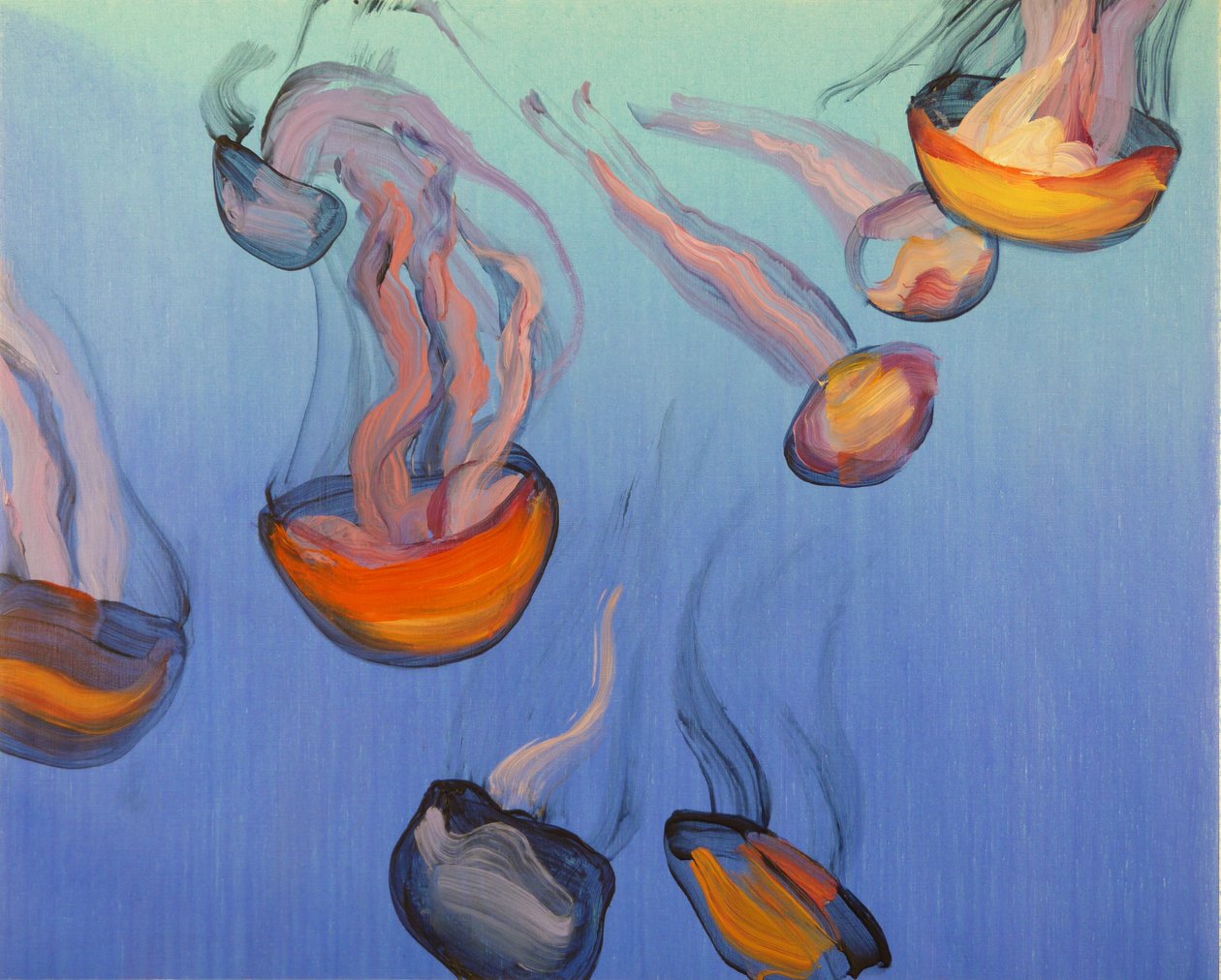 Méduses 15, 2013 (akryl na płótnie) autorstwa Olivier Morel