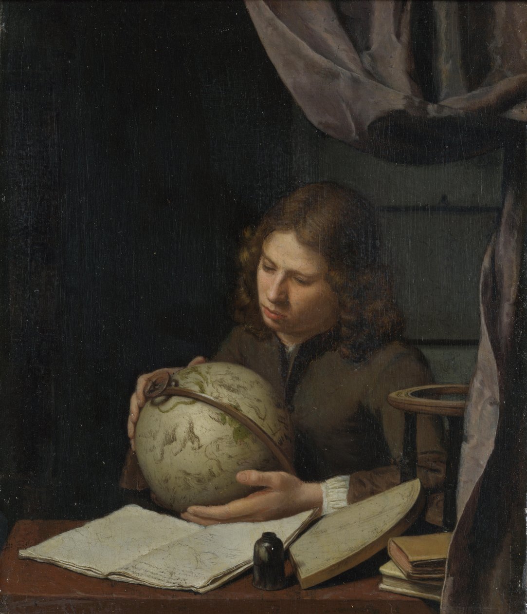 Młody astronom, ok. 1685 autorstwa Olivier van Deuren