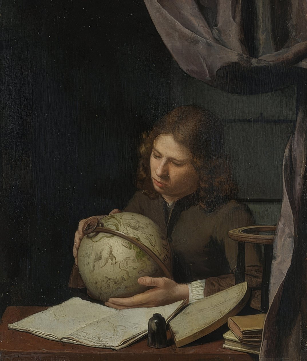 Młody astronom. Około 1685 r. autorstwa Olivier van Deuren