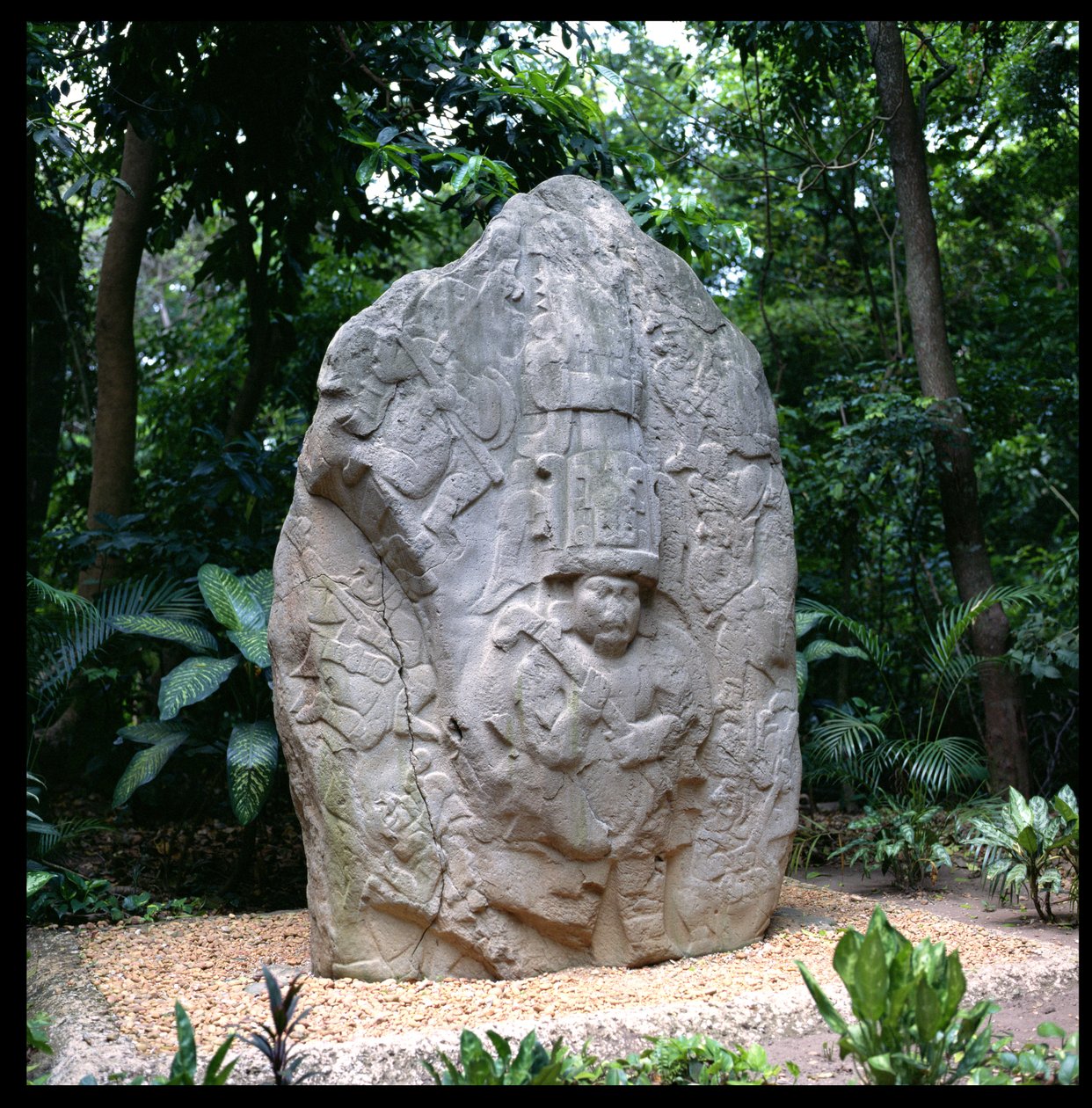 Stela 2, okres przedklasyczny autorstwa Olmec
